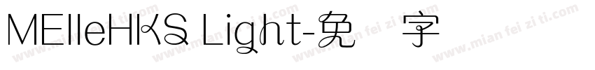 MElleHKS Light字体转换